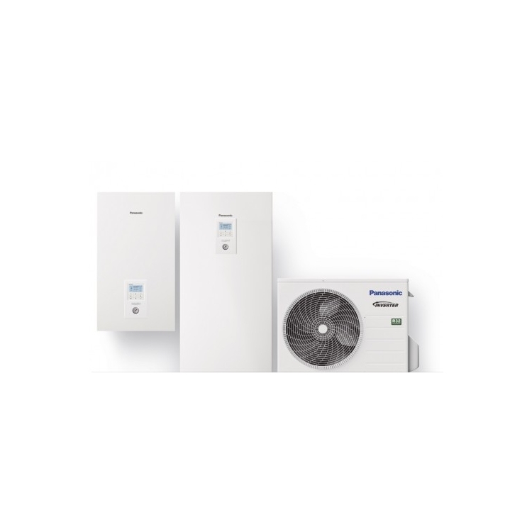 Panasonic Aquarea 9 kW 185l su 3 kW el. tenu WH-ADC0309J3E5/WH-UD09JE5, R32 freonas