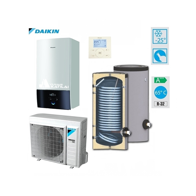 DAIKIN Altherma3 7.74 kW su 9 kW el. tenu ERGA06DV, EHBH08D9W