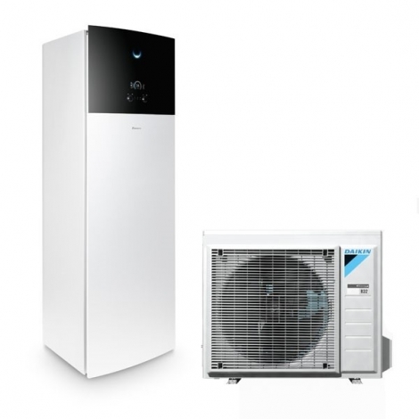 DAIKIN ALTHERMA 3 šilumos siurblys oras-vanduo ERGA08EAV3/EHVH08S23EA6V su 6kW rez. tenu, 230l talpa, 220V