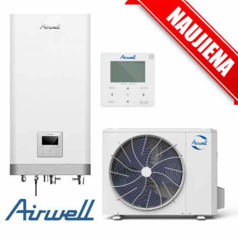 Airwell Wellea split šilumos siurblys oras-vanduo (vienfazis) AW-WHPSA0406-N91/AW-YHPSA06-H91 (-25°C)