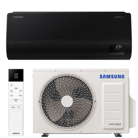Samsung Windfree™ Avant Black S2 3,2 kW oras–oras kondicionierius – Vilniaus Katilai