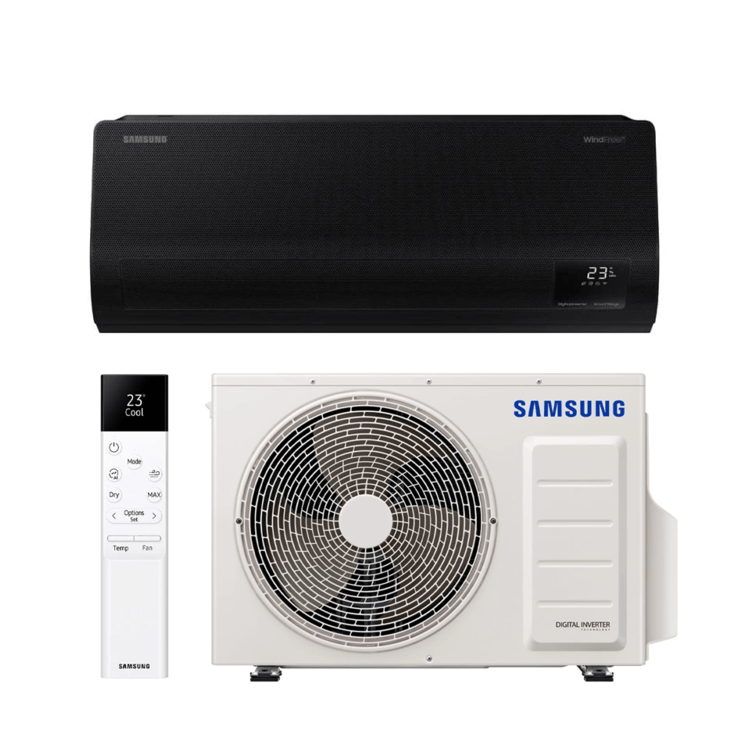 Samsung Windfree™ Avant Black S2 4,0 kW oras–oras kondicionierius – Vilniaus Katilai
