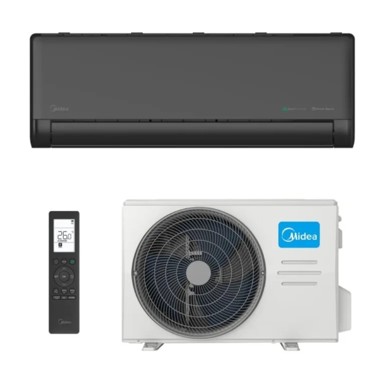 Midea EZ Solstice 3,5/3,8 kW antracito šilumos siurblys oras–oras – Vilniaus Katilai